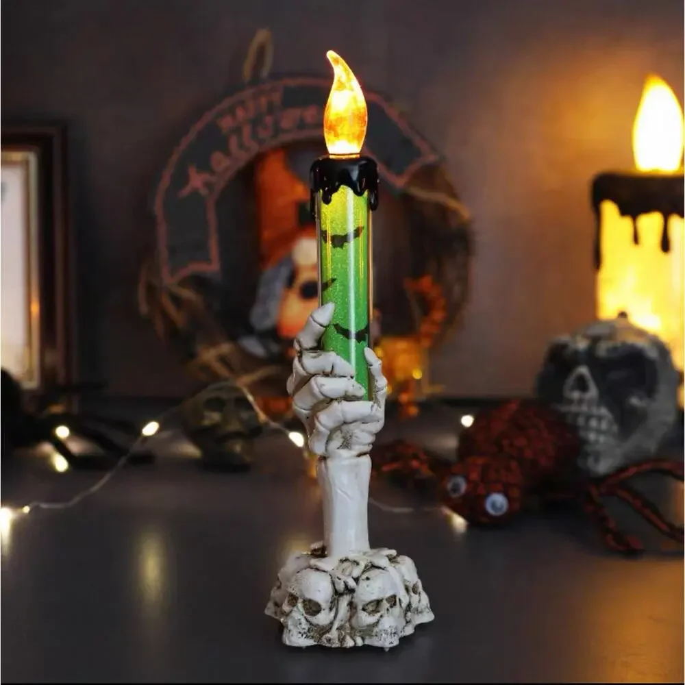 Ghost Hand LED Candle Lamp Spooky Halloween Indoor Party Decor Holiday Gift